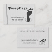 Fußpflege Podologe 名刺 (正面/裏面)