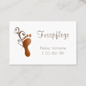Fusspflege Podologe 名刺 (正面)