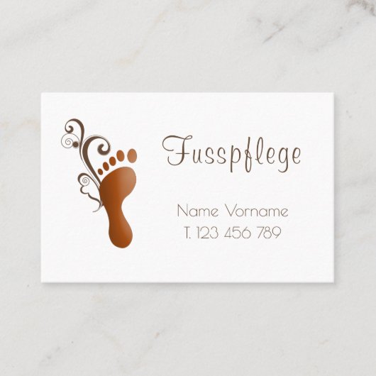 Fusspflege Podologe 名刺 (正面)