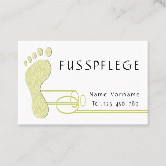 Fusspflege Podologe 名刺