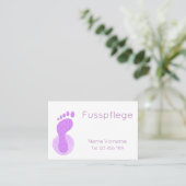 Fusspflege Podologe 名刺 (スタンド正面)