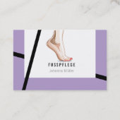 Fusspflege Podologie 名刺 (裏面)