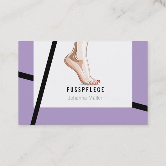 Fusspflege Podologie 名刺 (裏面)