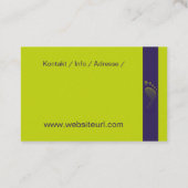 Fusspflege - Podologie 名刺 (裏面)