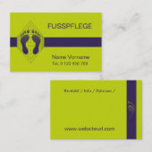 Fusspflege - Podologie 名刺 (正面/裏面)