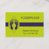 Fusspflege - Podologie 名刺 (正面)