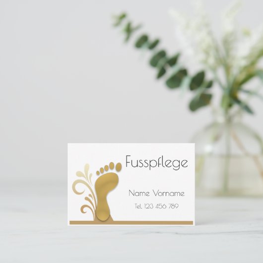 Fußpflege - Podologie 名刺 (スタンド正面)