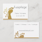 Fußpflege - Podologie 名刺 (正面/裏面)