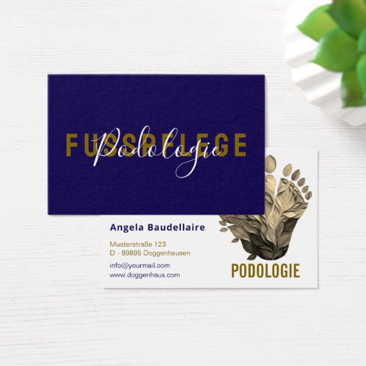 Fußpflege Podologie Visitenkarten (デスク)