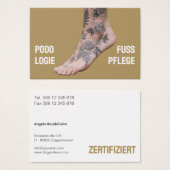 Fußpflege Podologie Visitenkarten (正面&裏面)