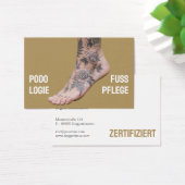 Fußpflege Podologie Visitenkarten (デスク)