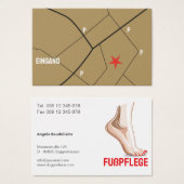Fußpflege Visitenkarten (正面&裏面)