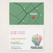 Fußpflegende Podologie Visitenkarten (正面&裏面)