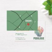 Fußpflegende Podologie Visitenkarten (デスク)