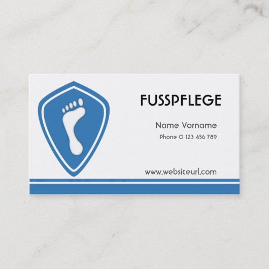 fusspglege 名刺 (正面)