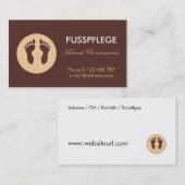 fusspglege 名刺 (正面/裏面)