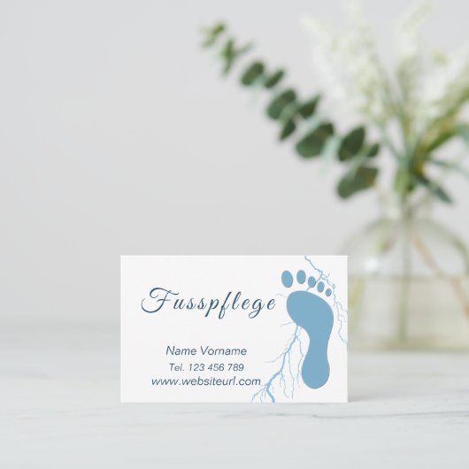 Fußplege Podologe 名刺 (スタンド正面)