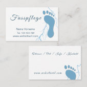 Fußplege Podologe 名刺 (正面/裏面)