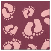Fußspuren Fussabdrücke Baby Füßchen Stoffmuster ファブリック (クローズアップ)