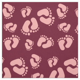 Fußspuren Fussabdrücke Baby Füßchen Stoffmuster ファブリック