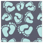 Fußspuren Fussabdrücke Baby Füßchen Stoffmuster ファブリック (クローズアップ)