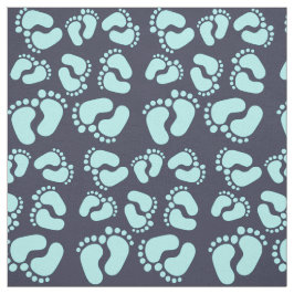 Fußspuren Fussabdrücke Baby Füßchen Stoffmuster ファブリック