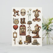 Fussy Cut Elements - Melancholoc Harlequin レターヘッド (スタンド正面)