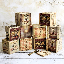 Fussy Cut Elements - Melancholoc Harlequin レターヘッド