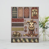 Fussy Cut Elements - Melancholoc Harlequin レターヘッド (スタンド正面)