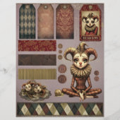 Fussy Cut Elements - Melancholoc Harlequin レターヘッド (正面)