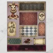 Fussy Cut Elements - Melancholoc Harlequin レターヘッド (裏面)