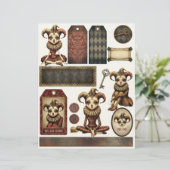 Fussy Cut Elements - Melancholy Harlequin レターヘッド (スタンド正面)