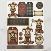 Fussy Cut Elements - Melancholy Harlequin レターヘッド (正面)