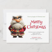 Fussy Santa comic custom Christmas greeting card シーズンカード (正面)