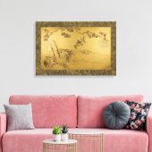 Fusuma: Tigers and Dragon キャンバスプリント (インサイチュ (リビング))