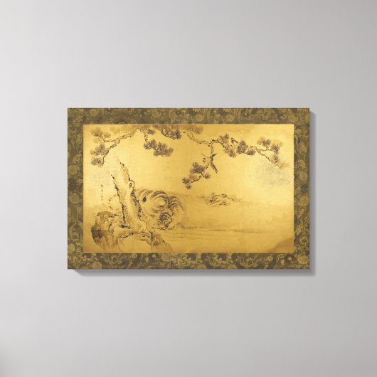 Fusuma: Tigers and Dragon キャンバスプリント (正面)