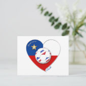 Fútbol "CHILE" 2014. Chilean national soccer team ポストカード (スタンド正面)