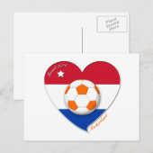 Fútbol Netherlands. NEDERLAND soccer national team ポストカード (正面/裏面)