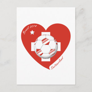 Fútbol Suiza SWITZERLAND Soccer National Team 2014 ポストカード