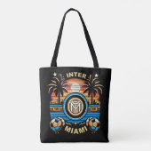 Futbol Vibes on the Go: Inter Miami FC Black Women トートバッグ (裏面)
