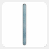 Futharkのより古いRune Isa スクエアシール (正面)