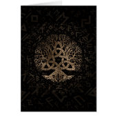 FutharkパターンのTriquetraの生命の樹 (正面)