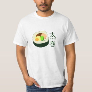 Futomakiの寿司のTシャツ Tシャツ