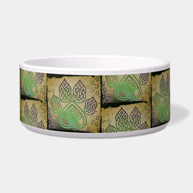 Futternapf, Fressnapf mit keltischem Pfotenabdruck ボウル (正面)