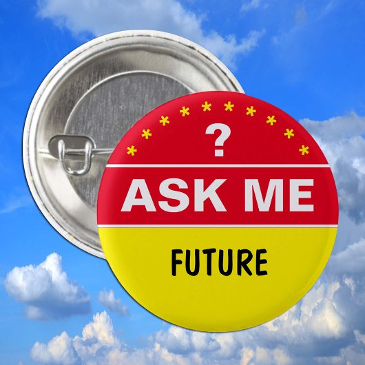 FUTUREにつ頼いて – パーソナライズされた文字 缶バッジ