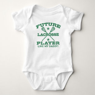 FutureラクロスプレーヤーLike My Daddy ベビーボディスーツ