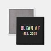 Future おもしろい Clean Af Est 2025グリルクリーンプリン マグネット (正面/裏面)