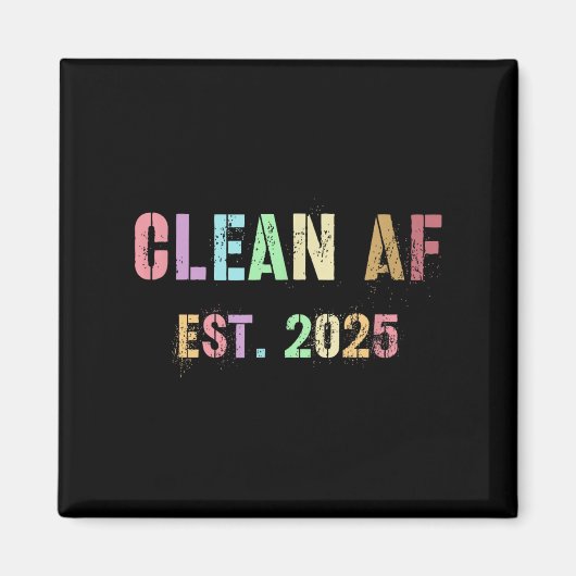Future おもしろい Clean Af Est 2025グリルクリーンプリン マグネット (正面)