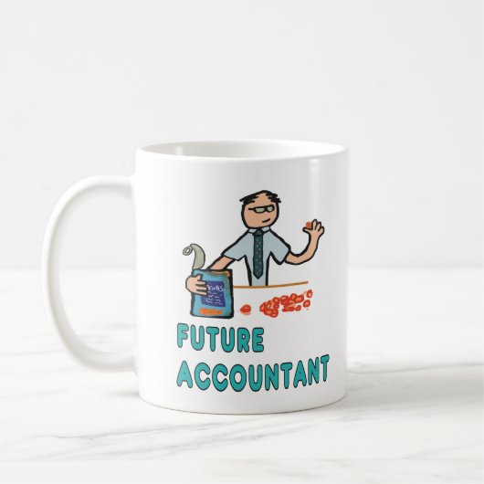 Future Accountant コーヒーマグカップ (左)