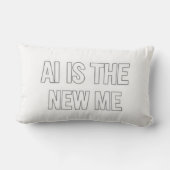 Future AI Lumbar Throw Pillow ランバークッション (裏面)
